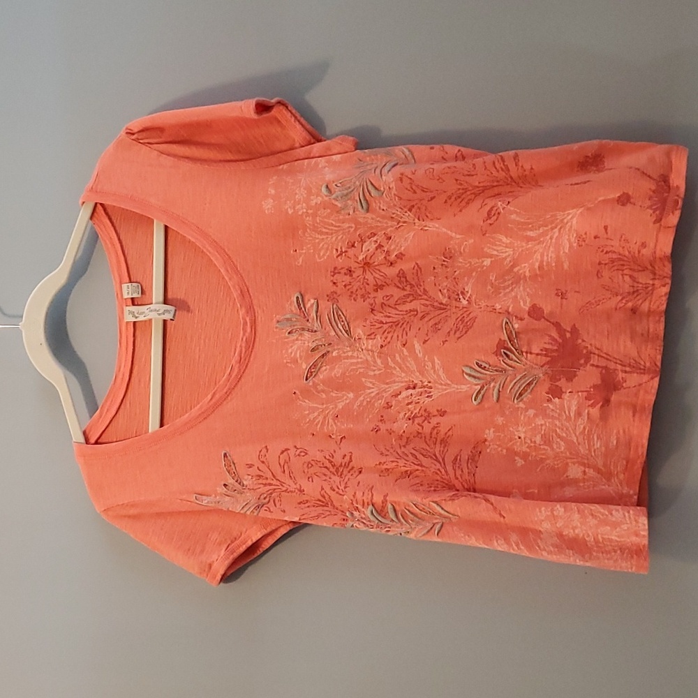18/20 orange botanical tee